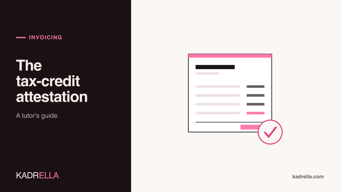 The tax-credit attestation for private tutors in France