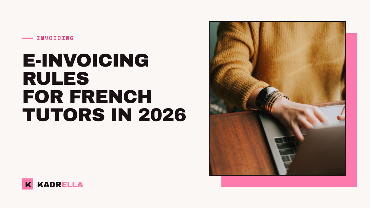 E-invoicing rules for French tutors in 2026