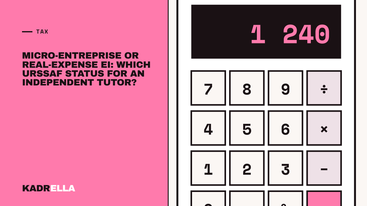 Micro-entreprise or real-expense regime for tutors?