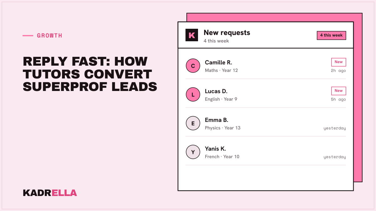 Reply Fast: How Tutors Convert Superprof Leads