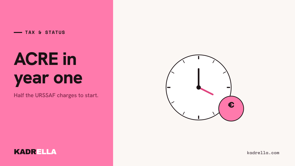 ACRE: the first-year URSSAF discount for tutors