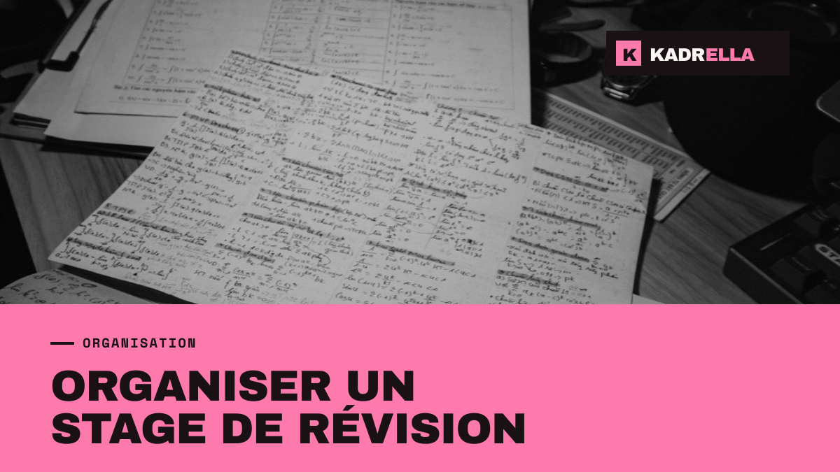 Organiser un stage de révision