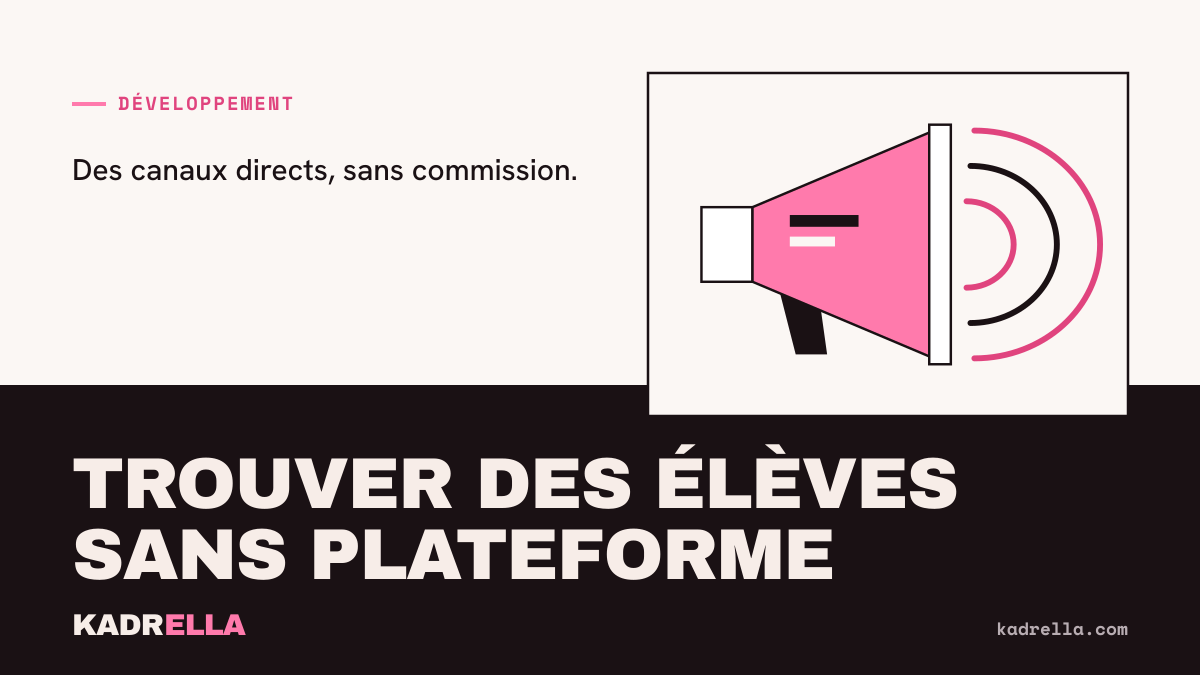 Trouver des élèves sans plateforme ni commission
