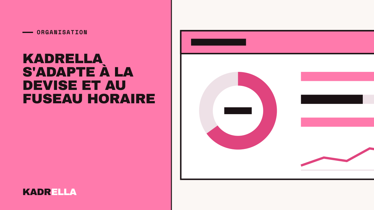 Kadrella s'adapte à la devise et au fuseau horaire